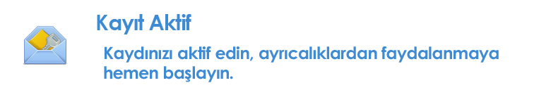 Kayıt Aktif Kodu Gönder